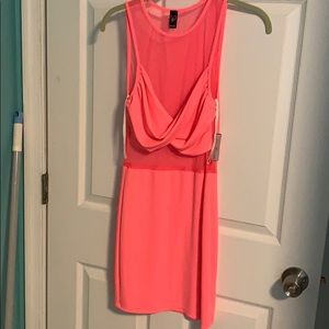 Neon pink dress
